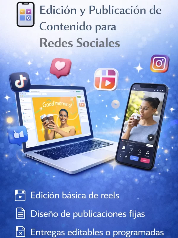 Edición y Publicación de Contenido para Redes Sociales