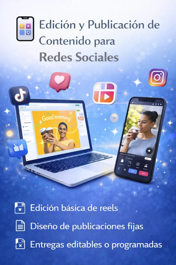 Edición y Publicación de Contenido para Redes Sociales
